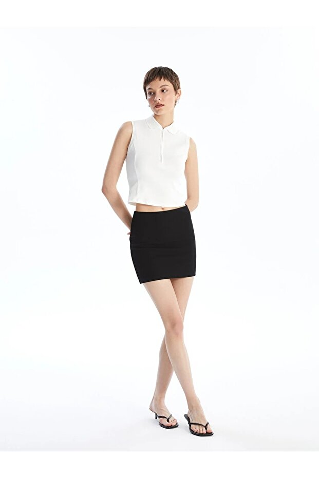 LCW Vision Kadın Dar Fit Düz Etek - 1