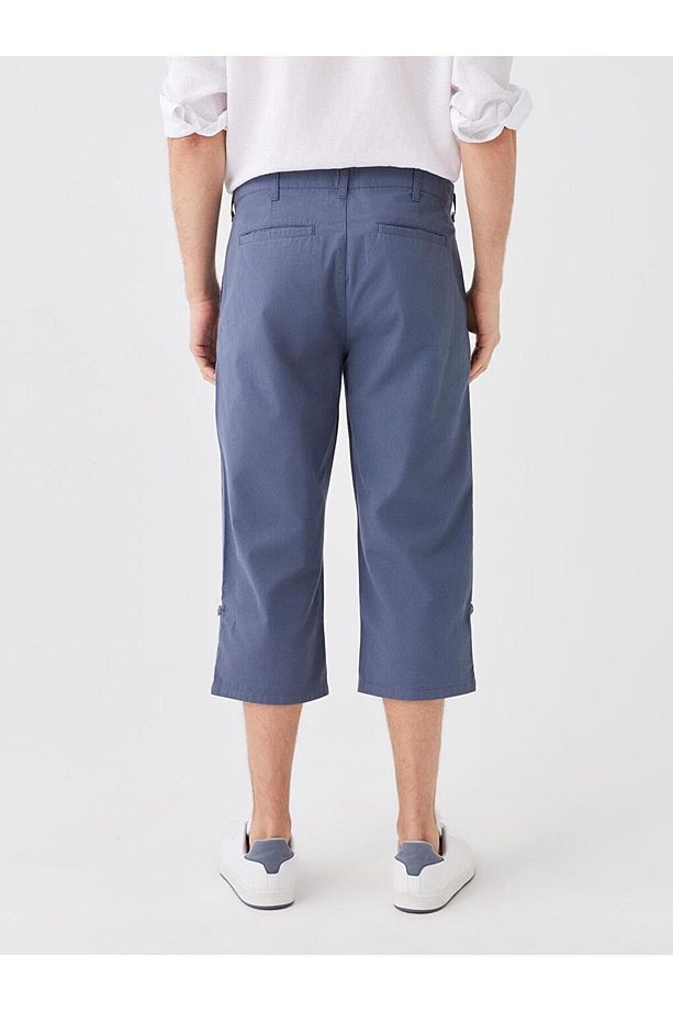 LCWAIKIKI Basic Standart Kalıp Gabardin Erkek Roller Şort - 5