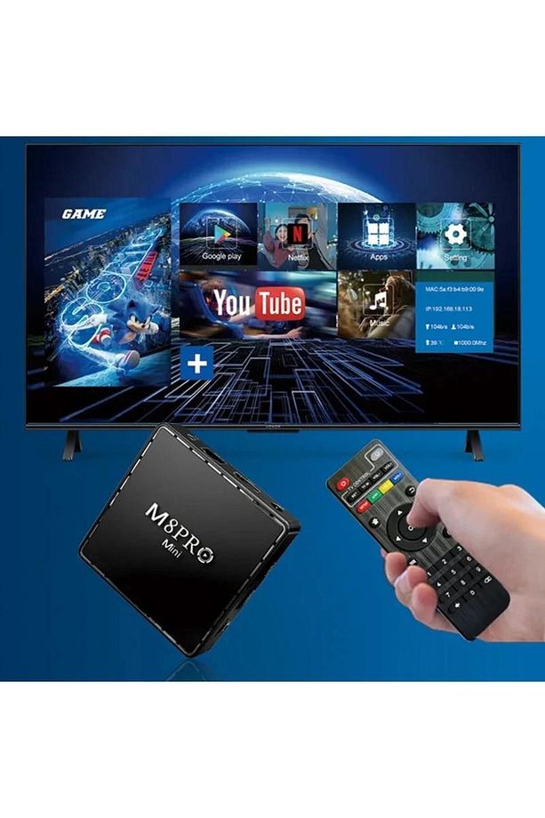 M8 PRO Mini 2.4G 10K ultra HD 64 GB TV BOX Android TV GAME BOX android 12.1 TV  2 Adet Oyun Konsolu - 4