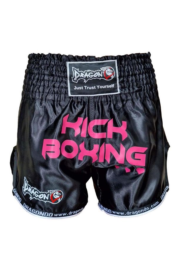 KB247 Kick Boks Şort Pink Heart Kick Boxing Antrenman Şortu - 1
