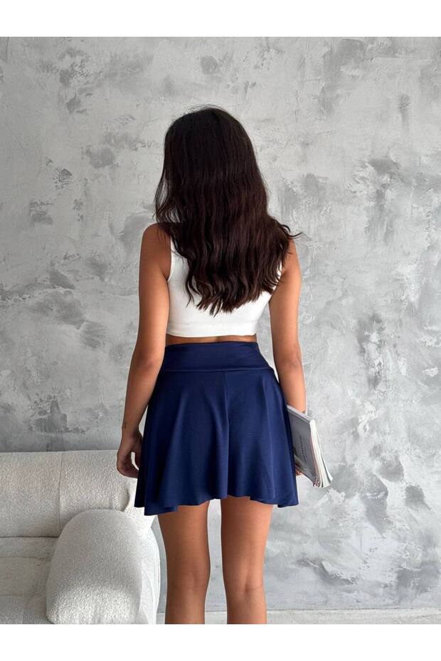 Modal Kumaş Basic Mini Etek - 2