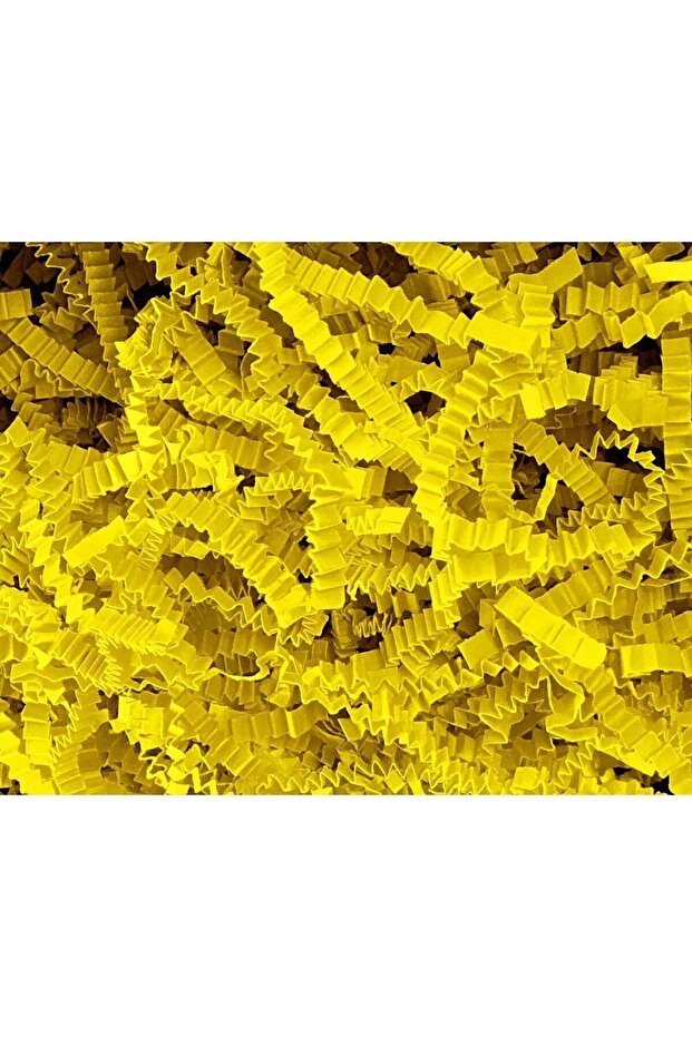 Zigzag Cropped Paper – Yellow – 100gr Box Decoration – Cropped Zigzag Z Paper