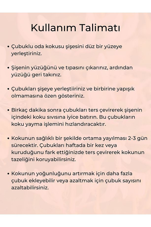 Emilia Çubuklu Oda Kokusu, Hanımeli Kokulu Reed Diffuser, 100 ml - 2