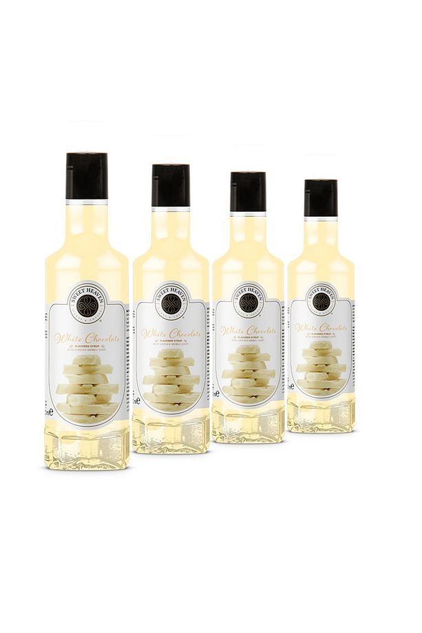 Beyaz Çikolata Aromalı kahve Ve Kokteyl Şurubu 110ml X 4 Adet - 1