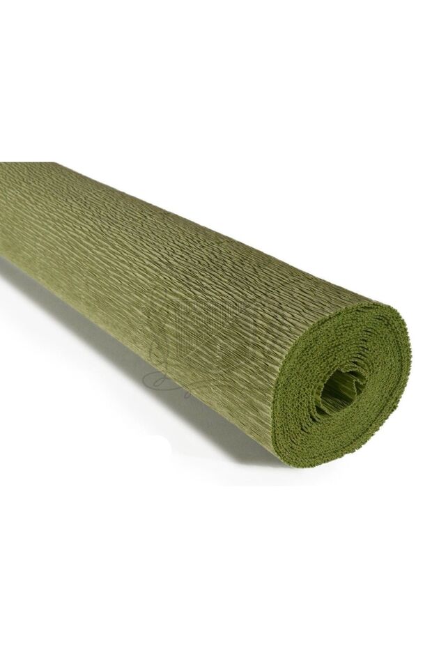 Italian Crapon Paper No:562 - Sage Green - Sage Green 180gr 50x250 Cm