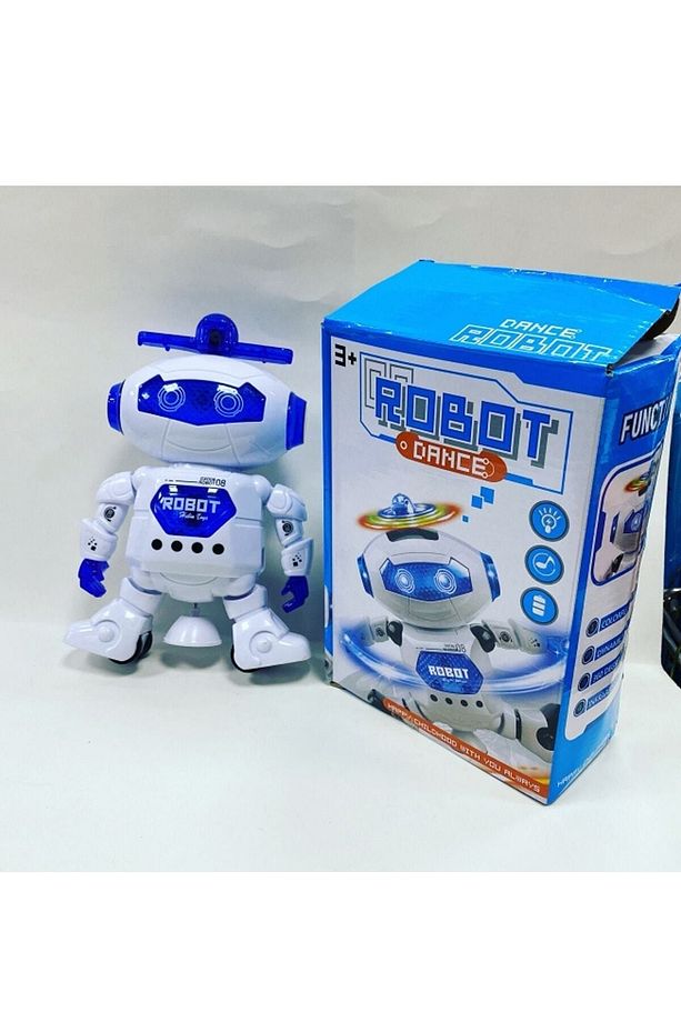 Işıklı Ve Müzikli 360 Derece Dönen Pervaneli Dansçı Oyuncak Robot - 3