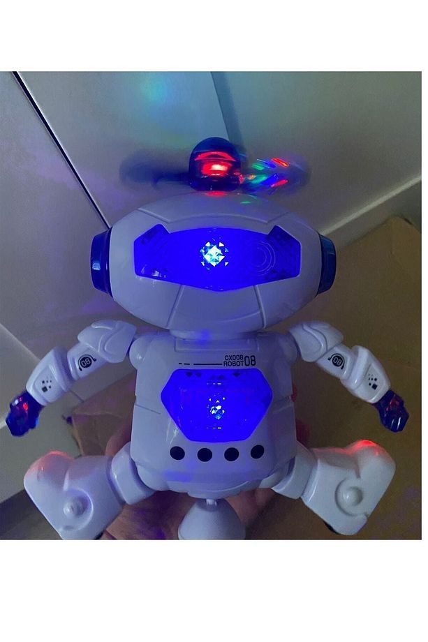 Işıklı Ve Müzikli 360 Derece Dönen Pervaneli Dansçı Oyuncak Robot - 2