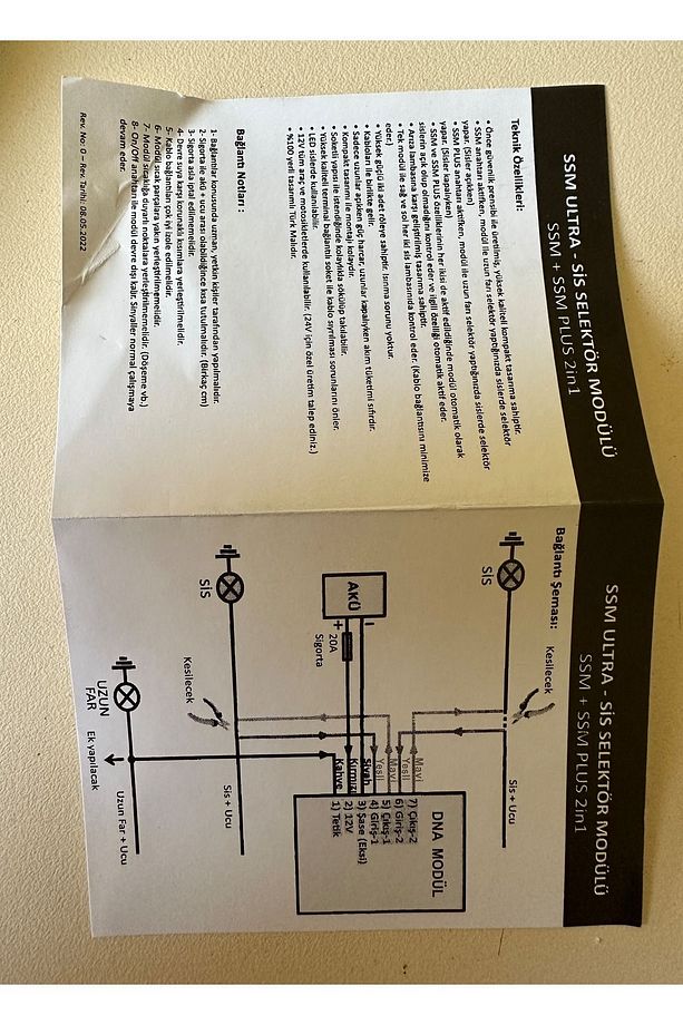 Ssm Ultra Ssm Ve Ssm Plus Aynı Modülde Dna Marka Tüm Araçlara Uygun Selektör Modülü - 6