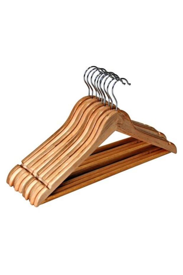 8-Piece Boomerang Hanger, Solid Wood Suit/Clothing Hanger
