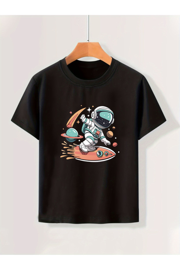 Surf Astronaut Printed Boy's T-Shirt