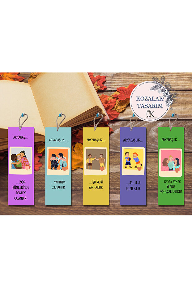 Set of 5 Friends Bookmarks - 1