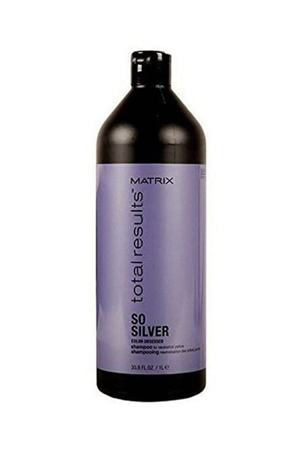 Total Results Color Obsessed So Silver Mor-Röfleli Saçlar İçin Turunculaşma Karşıtı Şampuan 1000ml - 1