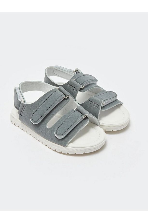 LCW STEPS Cırt Cırtlı Çift Bantlı Erkek Bebek Sandalet - 1