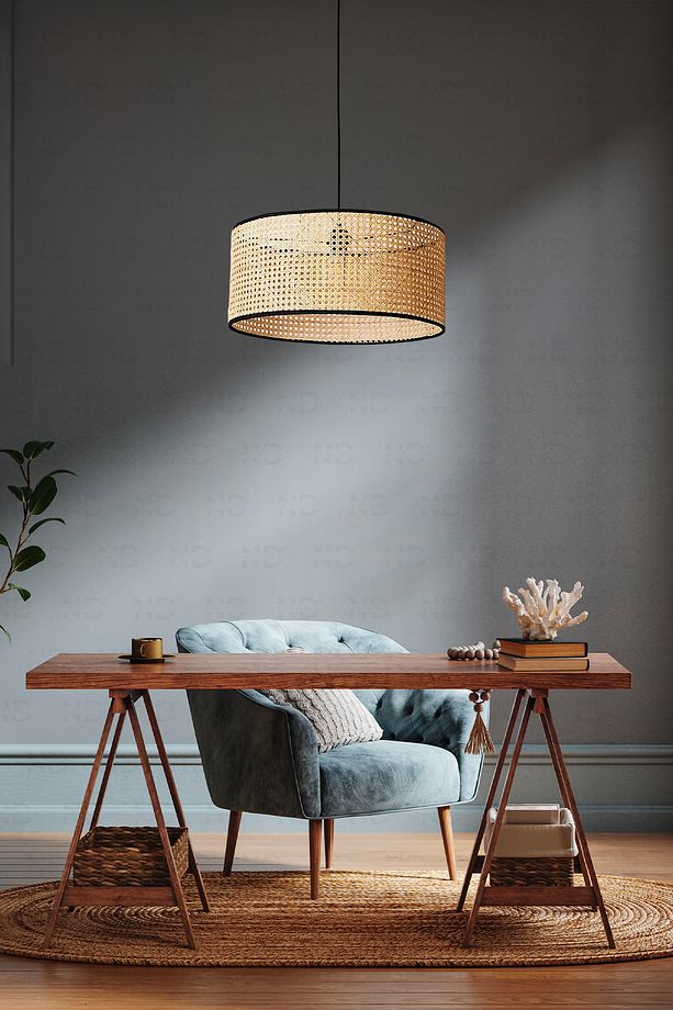 Hazeran Avize 30cm- Iskandinav, Modern, Bohem, Rattan Avize, Aydınlatma - 3