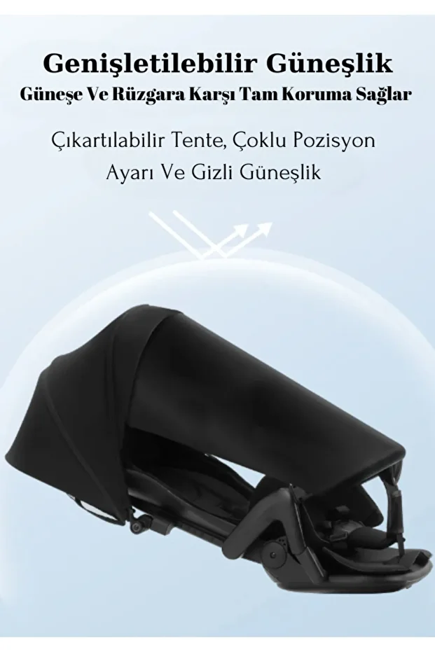 Yoyabebek Slim 360 Derece Dönebilen Çift Yönlü Kabin bebek arabası - 6
