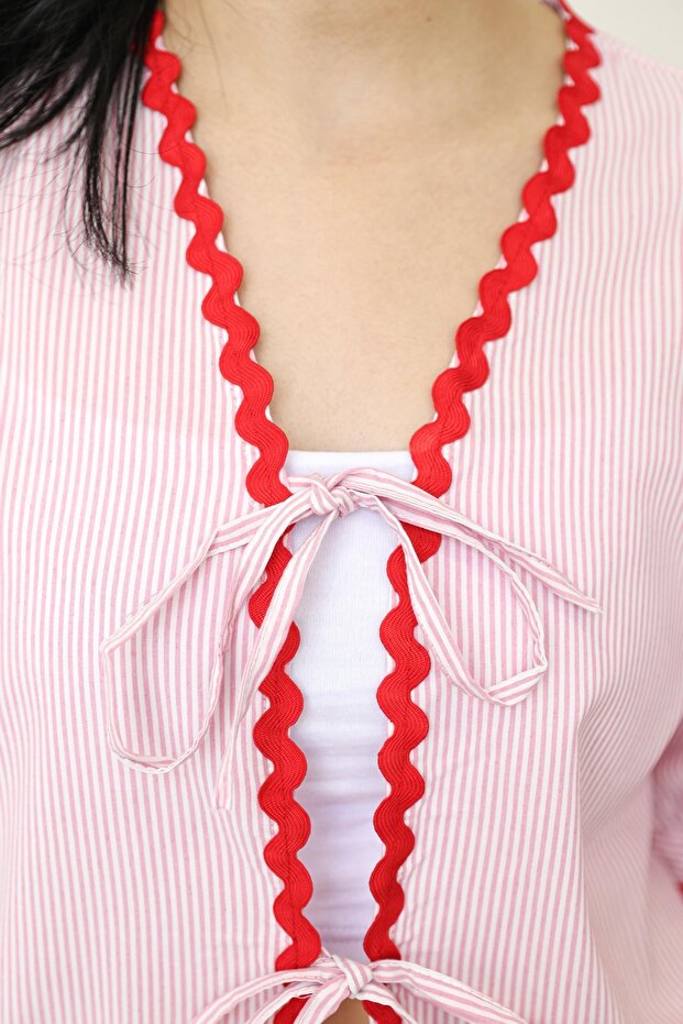 Mayla Pembe Gömlek - 6