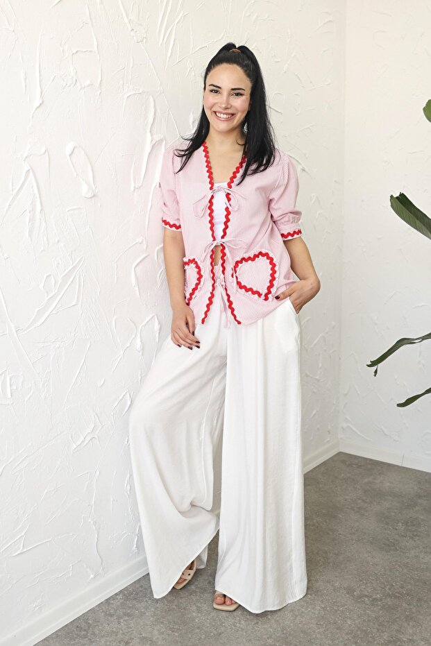 Mayla Pembe Gömlek - 2