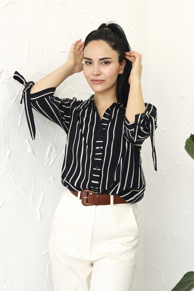 Pera Lacivert Gömlek - 9