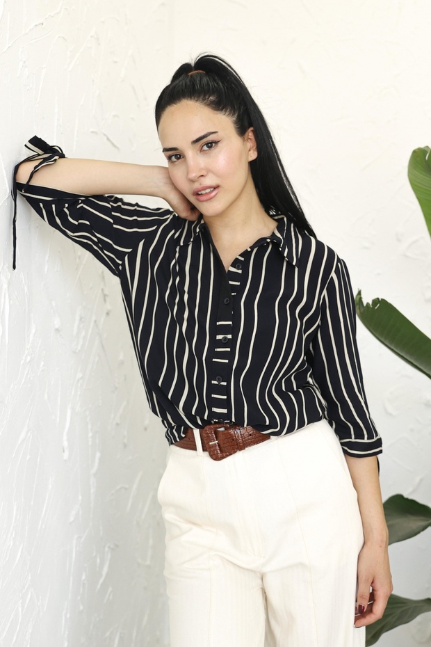 Pera Lacivert Gömlek - 4