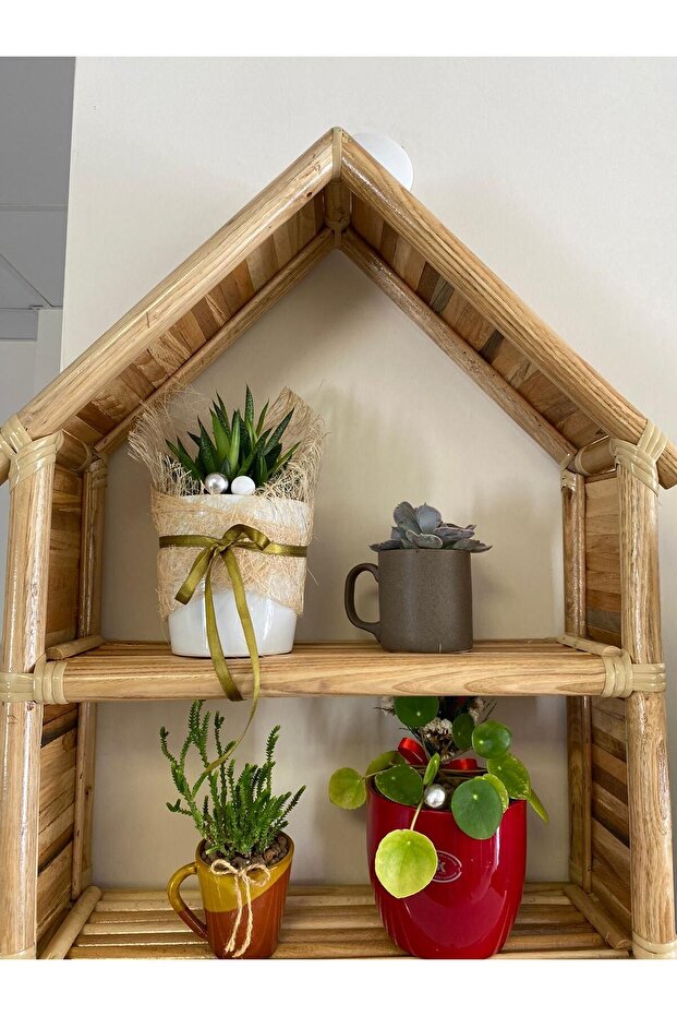 Duvar rafi bambu - 3