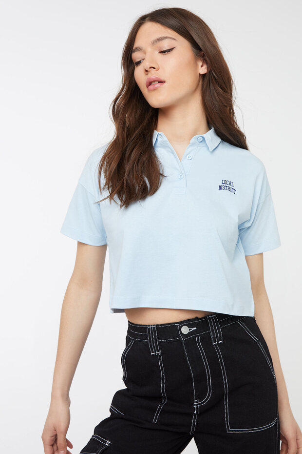 Boxy Cropped Polo - 3