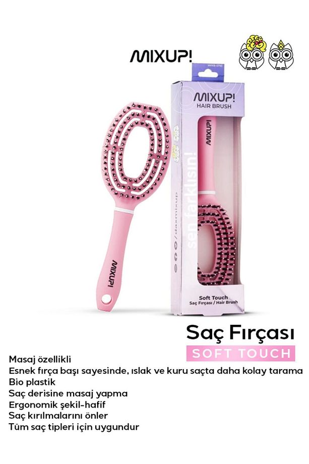 Elips Soft Touch Saç Fırçası Pembe - 2