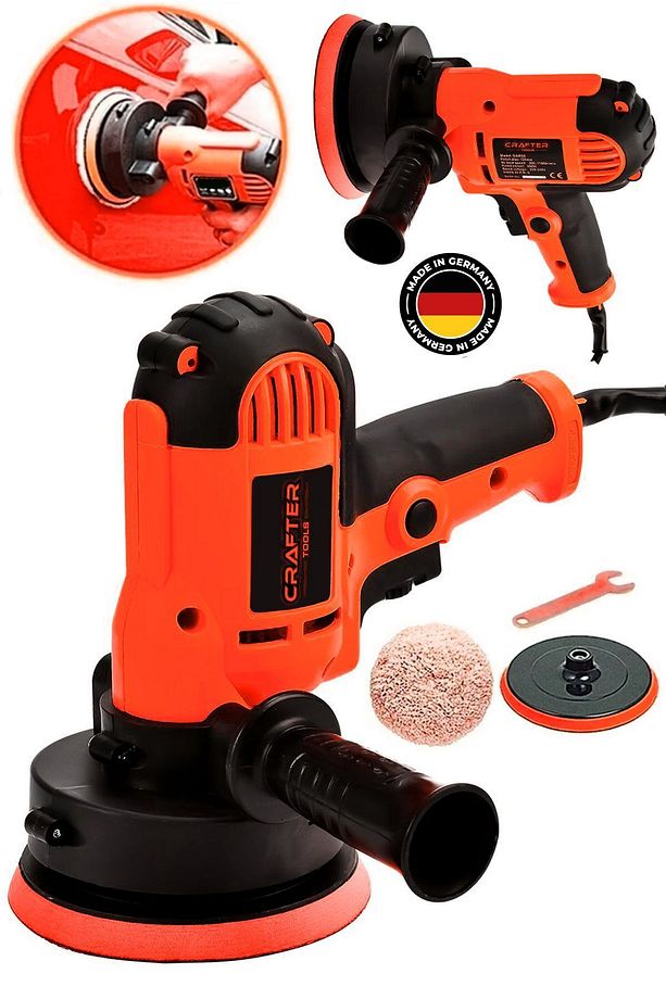 3000 Watt Motor Korumalı Otomatik Şanzıman Devir Ayarlı Zımpara Pasta Cila Dikey Polisaj Makinesi - 1