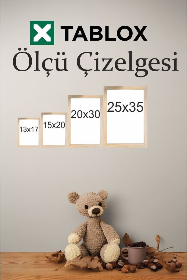 Harry Potter '6’lı Çerçeve Görünümlü MDF Tablo Seti-Çocuk Odası Dekoru - 8