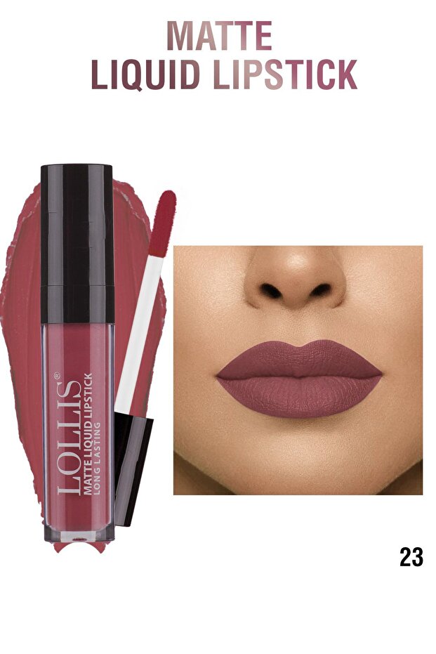 Matte Liquid Lipstick Mat Likit Ruj Uzun Süre Kalıcı 23 - 1