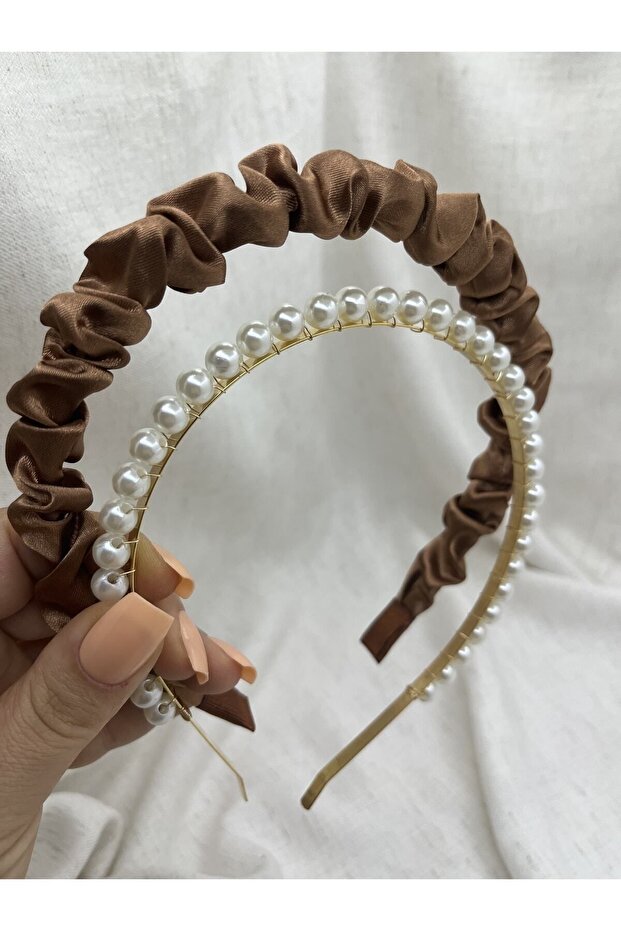 مجموعة تاج تان متجمعة ولؤلؤة ذهبية