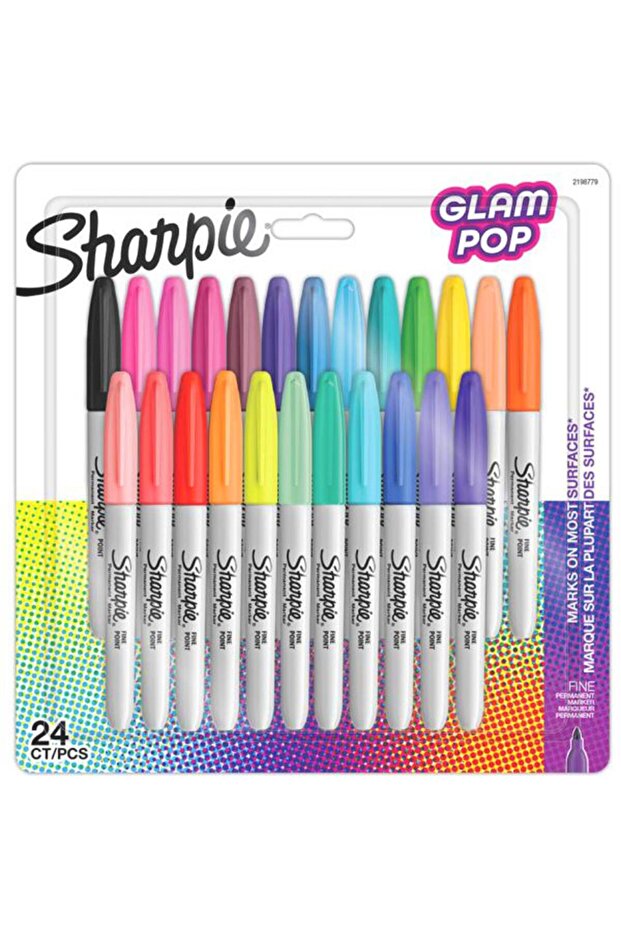FİNE PERMANENT MARKÖR KALEM SETİ GLAM POP 24 RENK - 1
