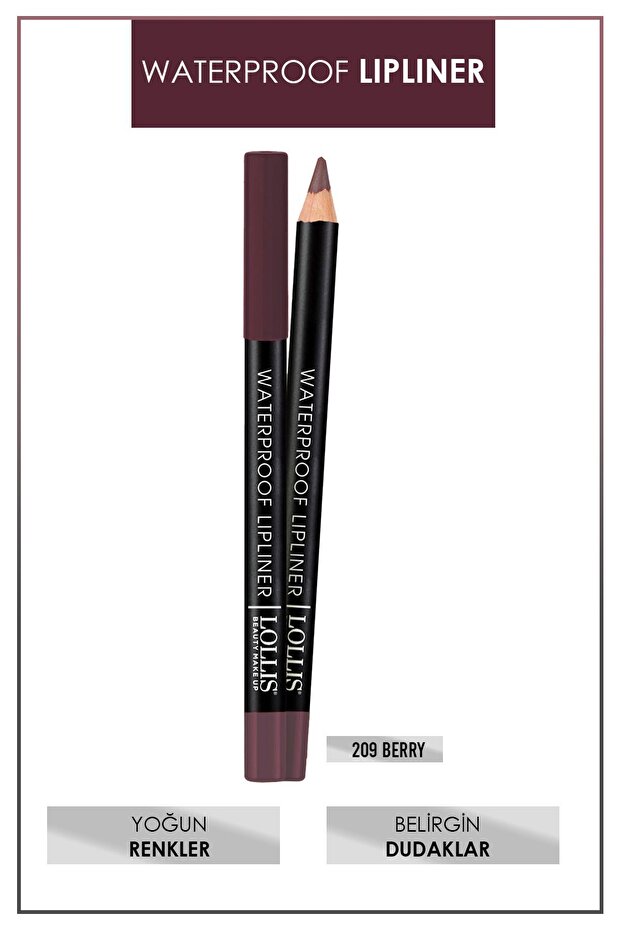 Waterproof Lipliner Lip Pencil Waterproof - 209 Berry
