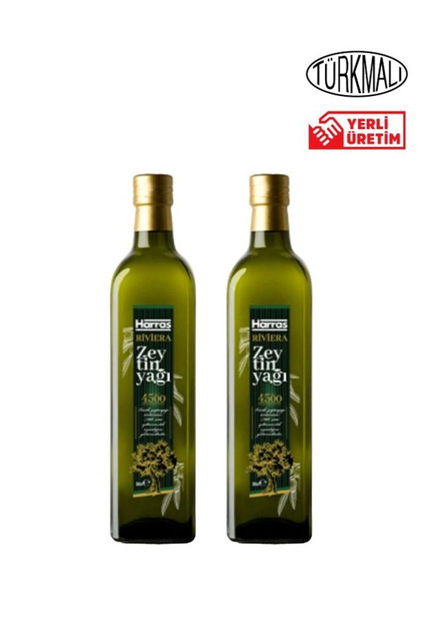 ZEYTİNYAĞI RİVİERA 500 ML X 2 ADET HARRAS CAM ŞİŞE - 1