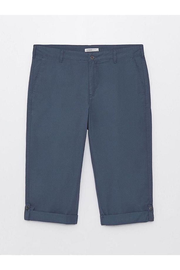 LCWAIKIKI Basic Standart Kalıp Gabardin Erkek Roller Şort - 6