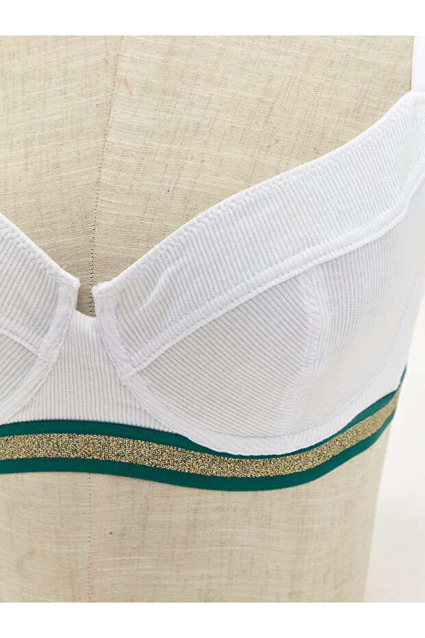 Plain Drop Underwire Non-Padded Bra - 3