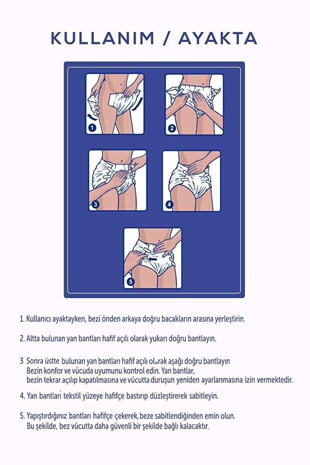 Bel Bantlı Hasta Bezi Medium 60'lı - 4