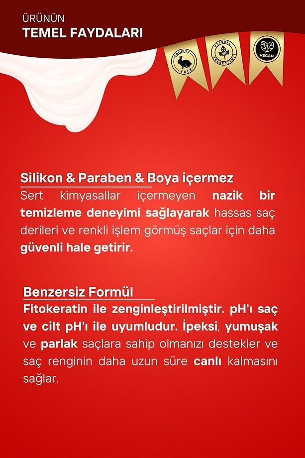 600ml Hacim Verici Şampuan, Badem Ve Argan Yağlı, Pro-vitamin B5 Ile Güçlü Formül - 6
