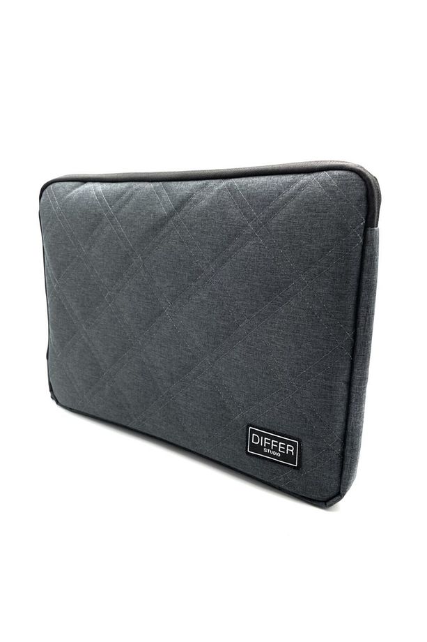 13-14'' Inç Kapitoneli Gri Su Geçirmez Laptop/macbook/notebook/evrak Kılıfı/çantası - 1