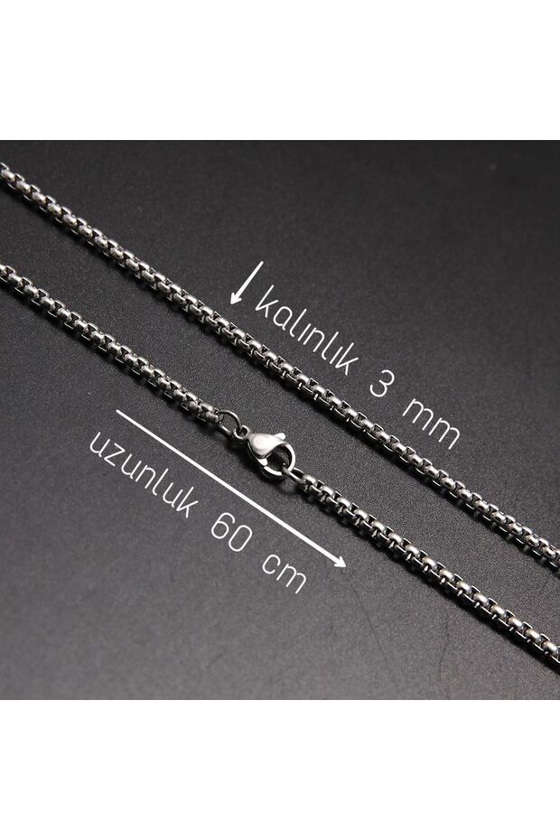 Viking Kurt Ve Pusula Çift Taraflı Tılsım Mitoloji Kolye - 6