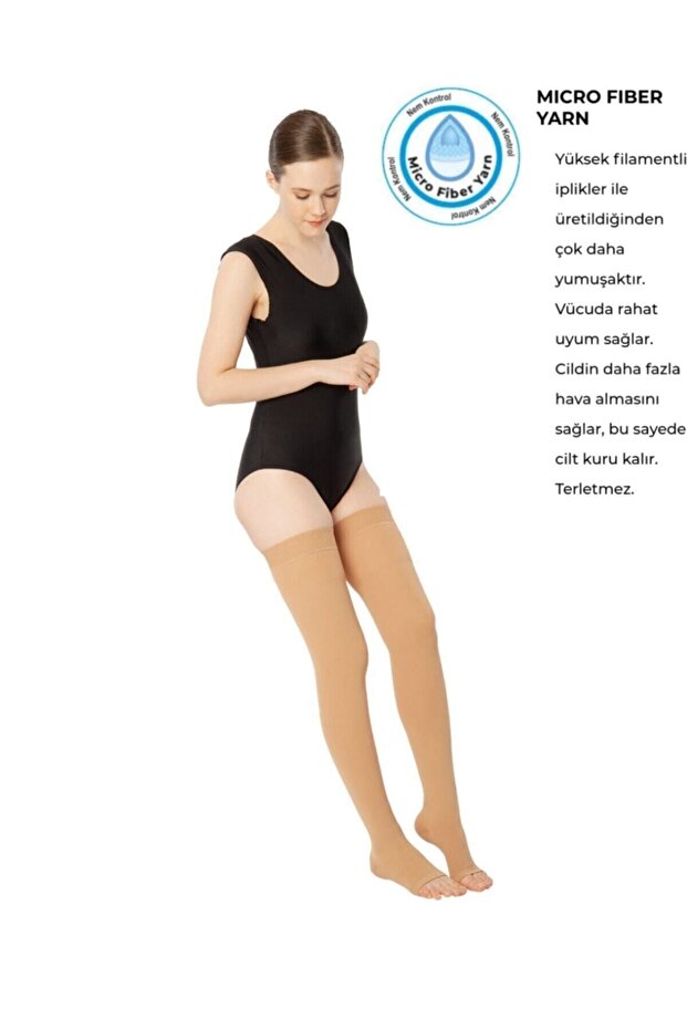Dizüstü Çorabı Burnu Açık (orta Basınç) - 2
