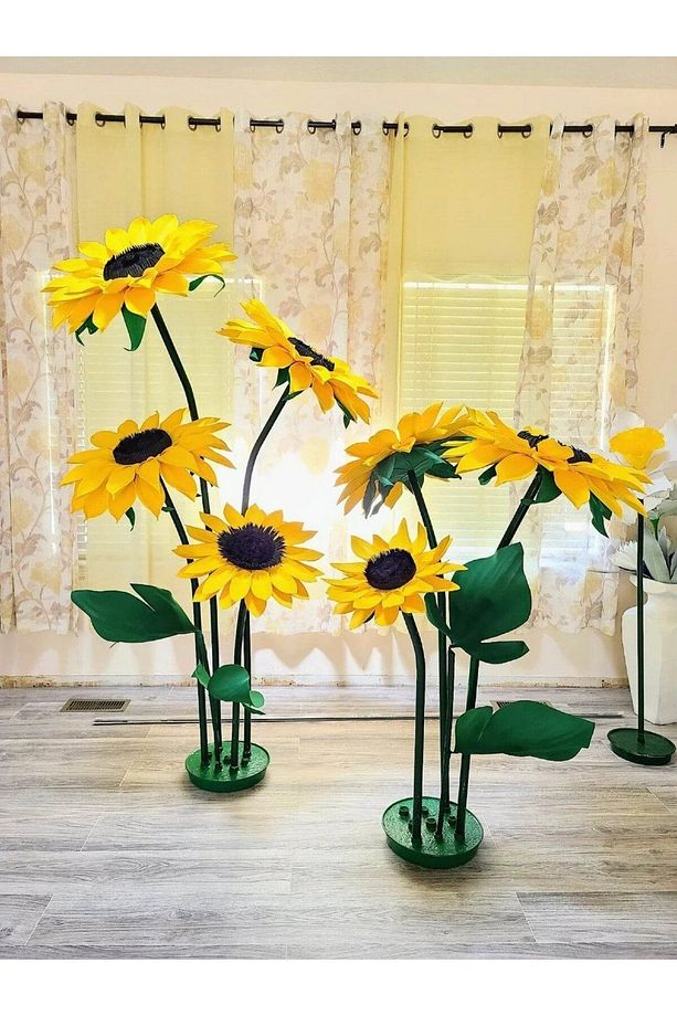 Çiçek Yapım Eva 2 mm. 50x70 cm - Açık Sarı - 4