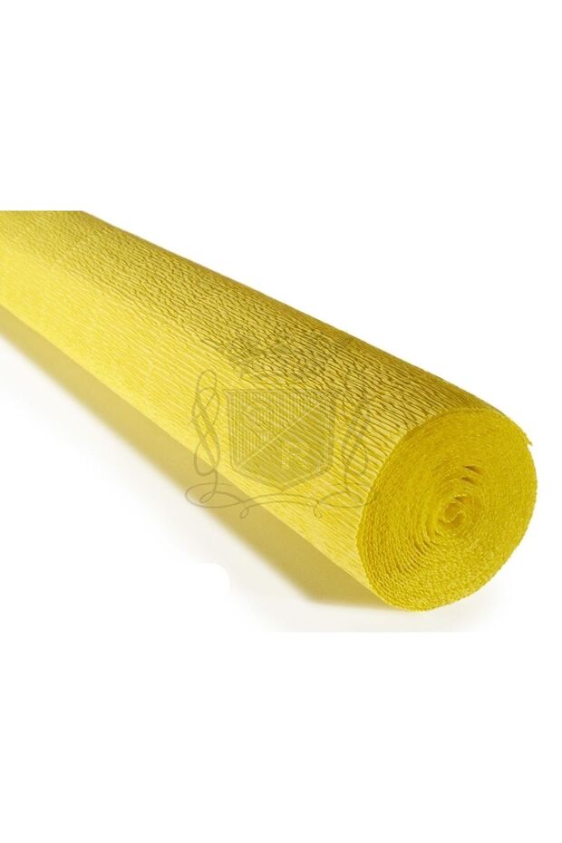 Italian Crapon Paper No:575 - Lemon Yellow - Lemon Yellow 180 Gr50x250 cm