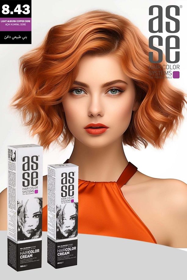 8.43 Açık Kumral Bakır Dore - 60ml Tüp Boya - 1