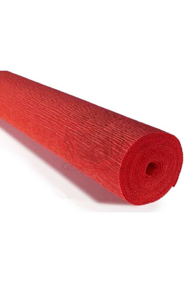 Italian Crapon Paper No:618 - Dark Orange - Deep Orange Red 180 Gr.50x250 cm