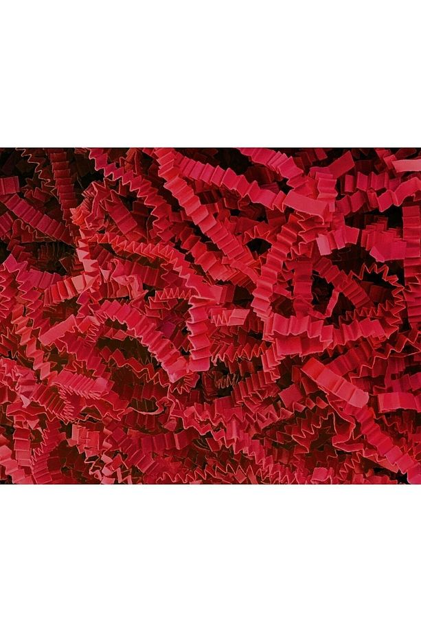Zigzag Kırpık Kağıt – Kırmızı – 100gr Kutu İçi Süsleme – Kırpıntı Zigzag Z Kağıt - 1