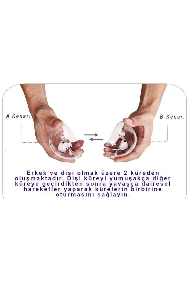 Şeffaf Mika Küre - Yılbaşı Çam Ağacı Süsleme - 3 Adet Asılabilir Plastik Top - 6 Cm - 5