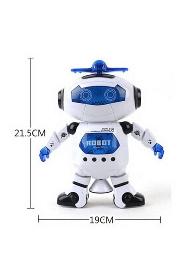 Işıklı Ve Müzikli 360 Derece Dönen Pervaneli Dansçı Oyuncak Robot - 5