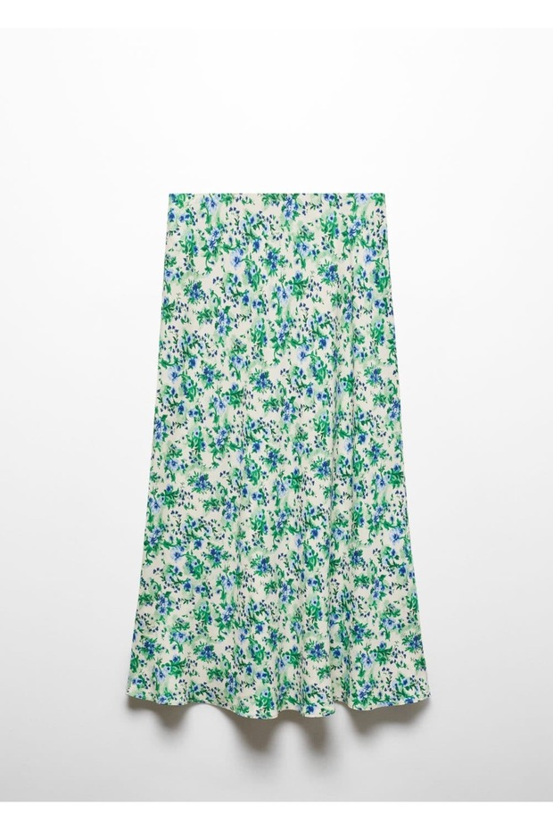 Patterned Satin skirt - 3