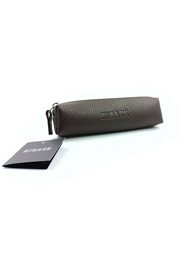 Faux Leather Pen Holder Brown