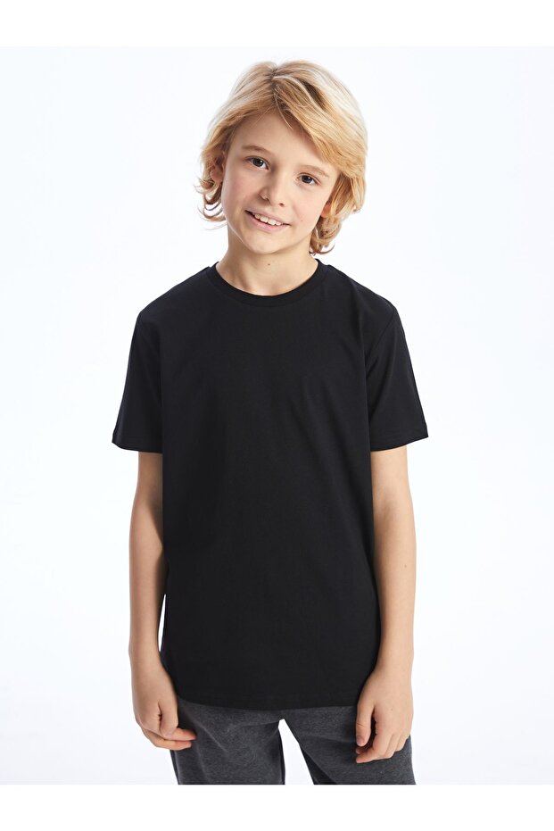 Crew Neck Boy's T-Shirt - Short Sleeve